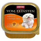 Animonda Vom Feinsten Classic Poultry Veal - кучешки пастет, за пораснали кучета над 1 година, c телешко и пилешко месо 150 гр.